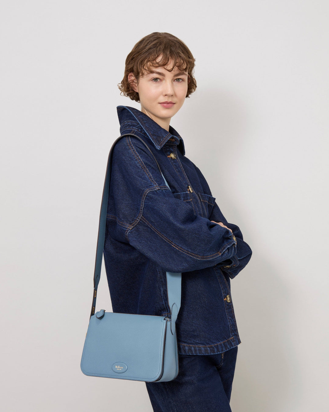 Billie Brighton Blue Small Classic Grain