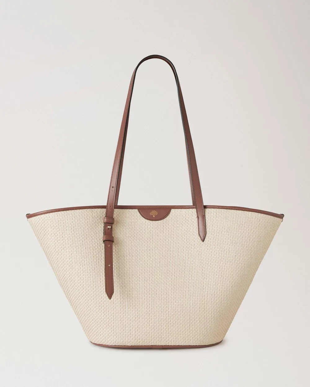 Basket Tote Oak Raffia