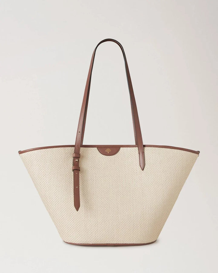 Basket Tote Oak Raffia