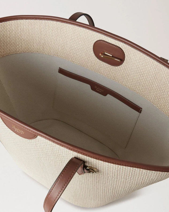 Basket Tote Oak Raffia