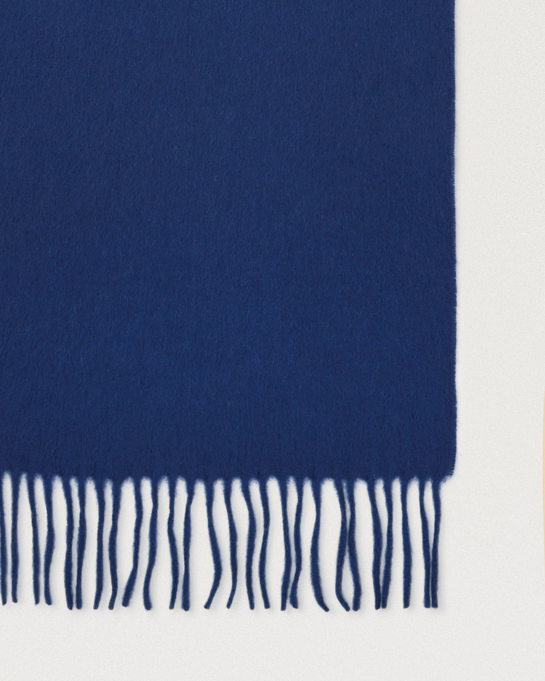 Small Solid Merino Wool Scarf Stormy Blue Merino Wool
