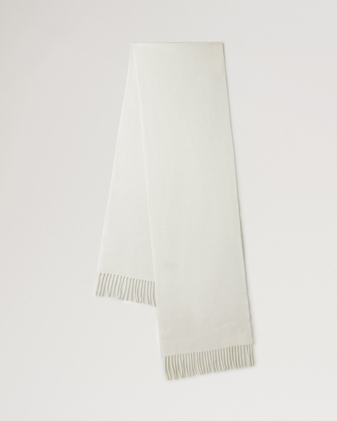 Small Solid Merino Wool Scarf Cream Merino Wool