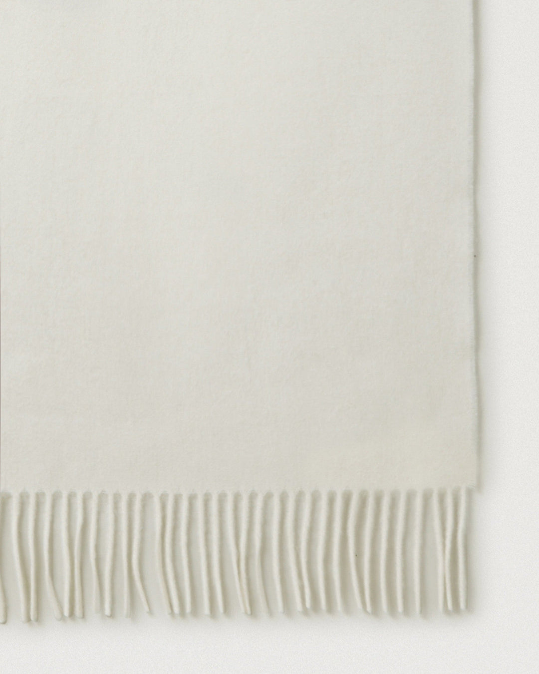 Small Solid Merino Wool Scarf Cream Merino Wool