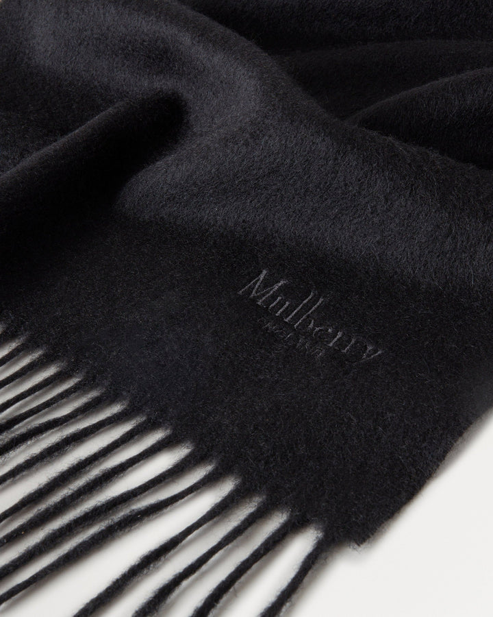 Cashmere Scarf Black Cashmere