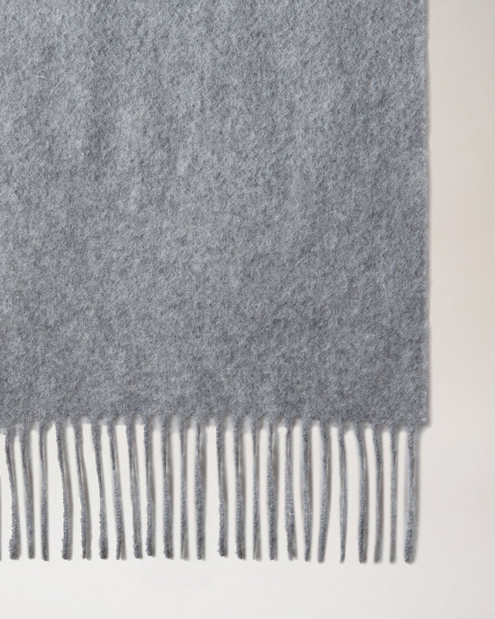 Cashmere Scarf Light Grey Melange Cashmere Wool