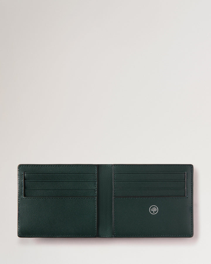 8 Card Wallet Mulberry Green Heavy Grain