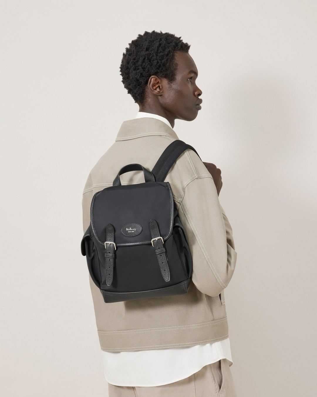 Mini Heritage Nylon Backpack Black Nylon