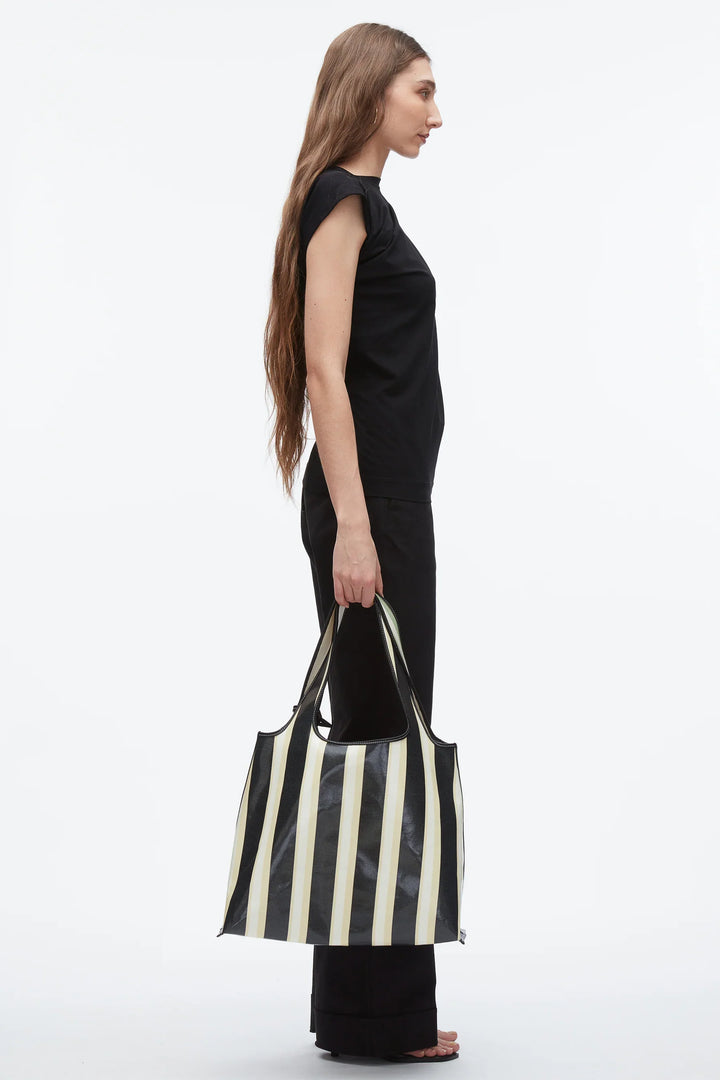 Dual Stripe Market Tote