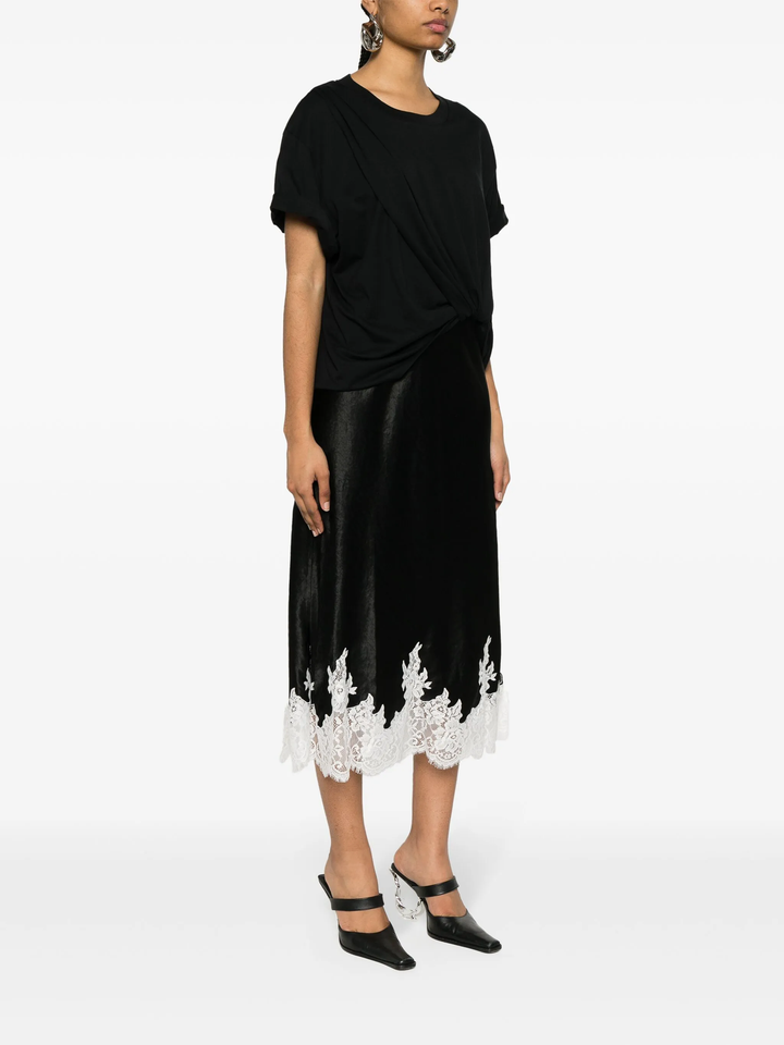 Draped T-Shirt Slip Combo Dress