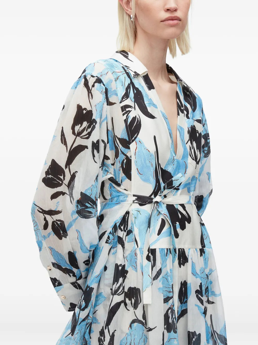 Joyful Tulips Shirt Dress