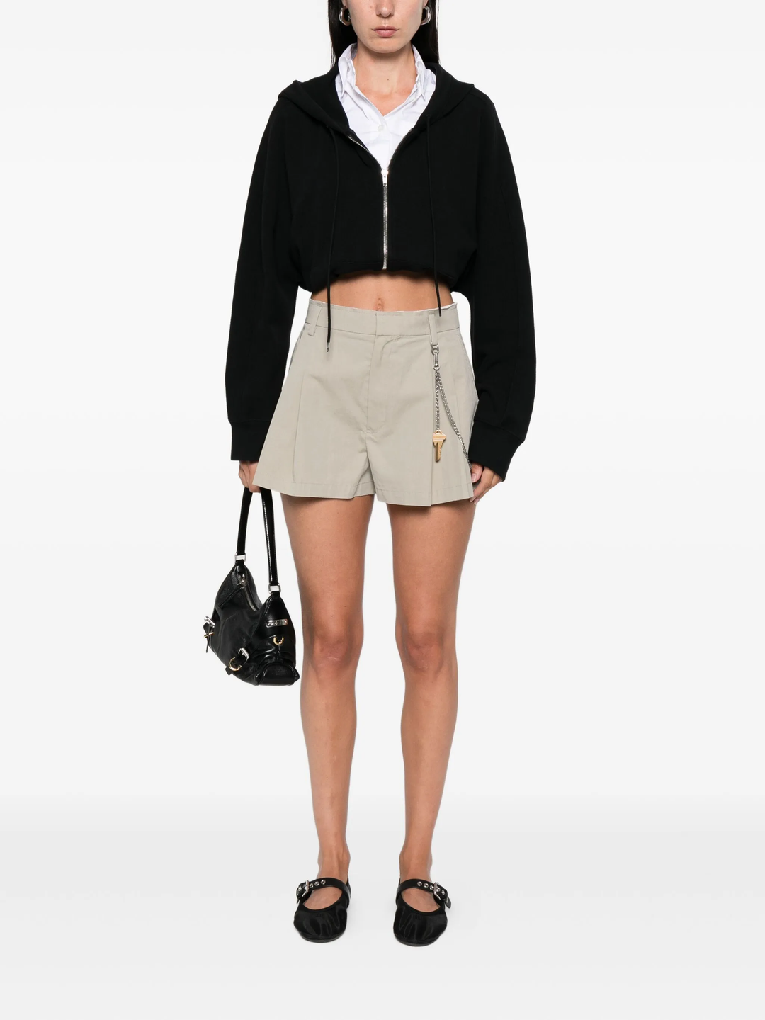 High-Rise Short With Chain