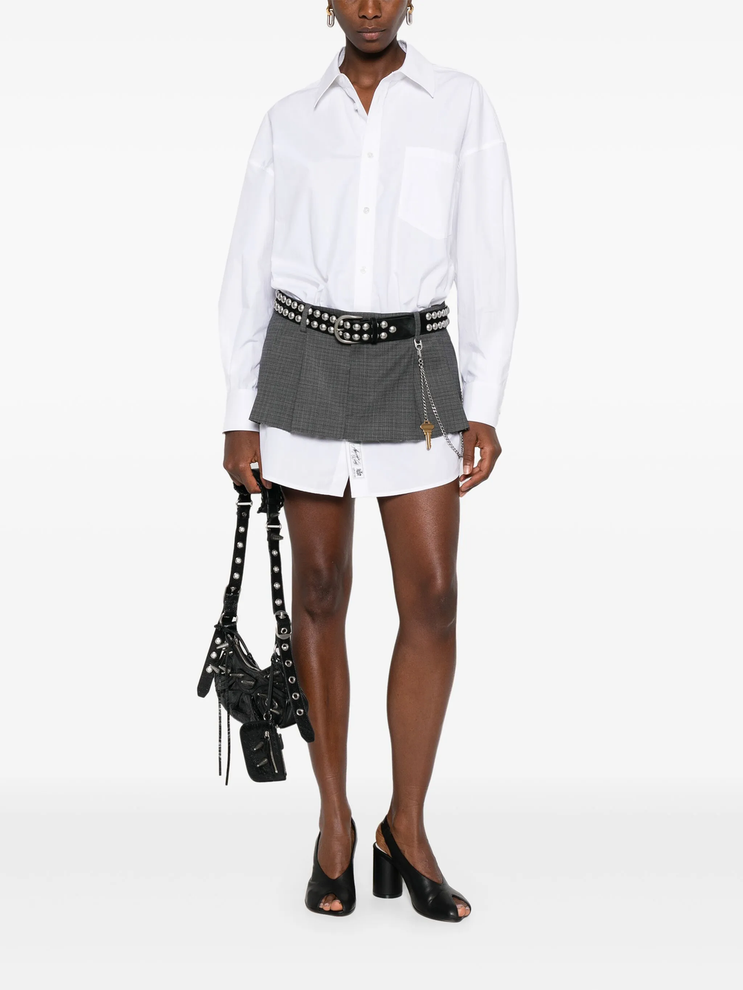 Shirt Dress With Chain