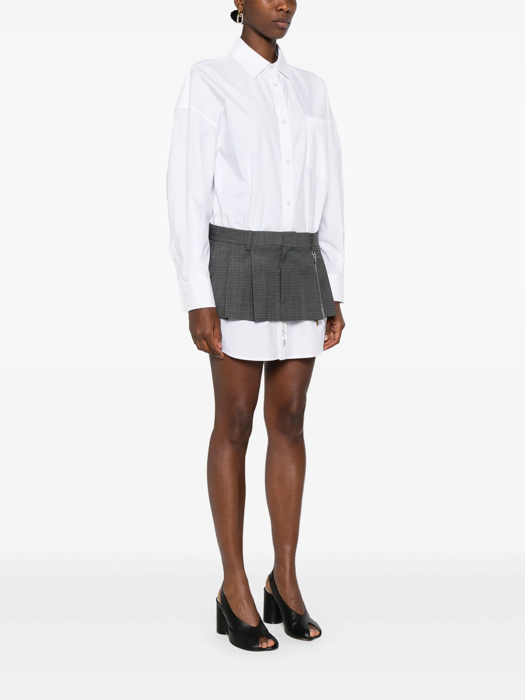 Shirt Dress With Chain