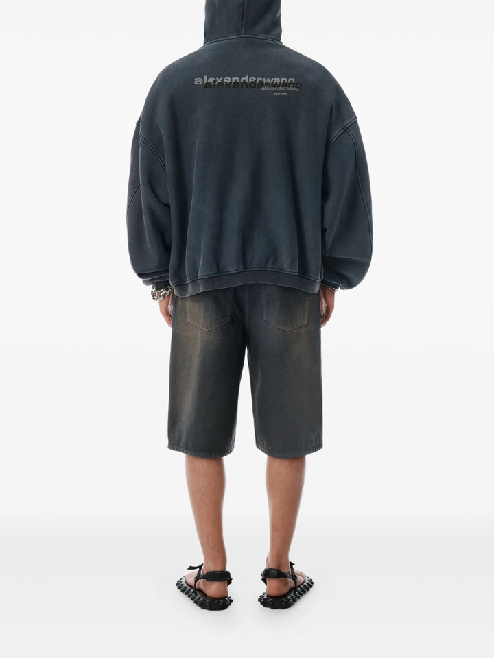 Zip Up Hoodie With Graphic Logo