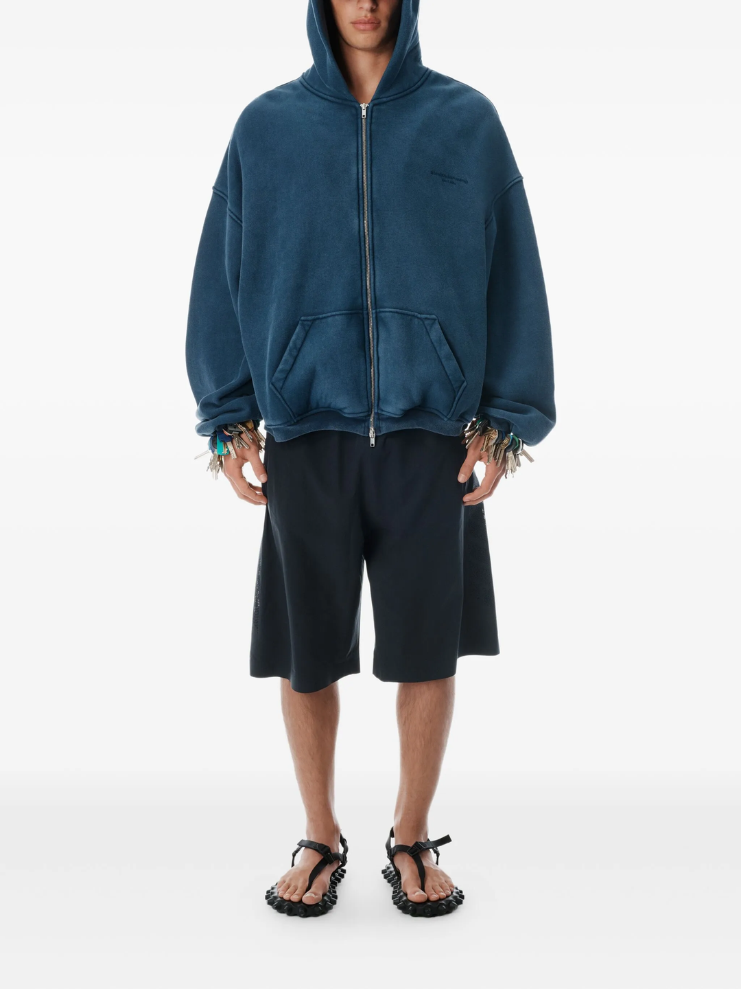 Zip Up Hoodie With Graphic Logo