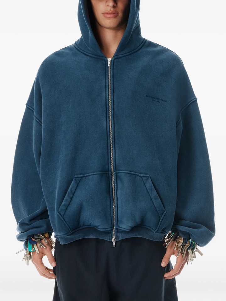 Zip Up Hoodie With Graphic Logo