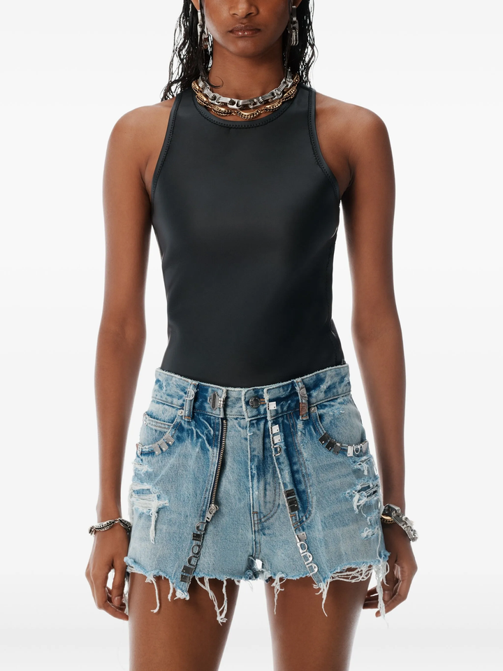 Distressed Double Layer Skort