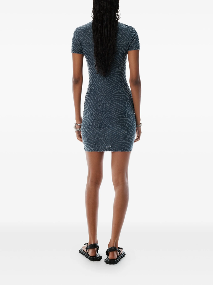 Jacquard Logo Mini Dress