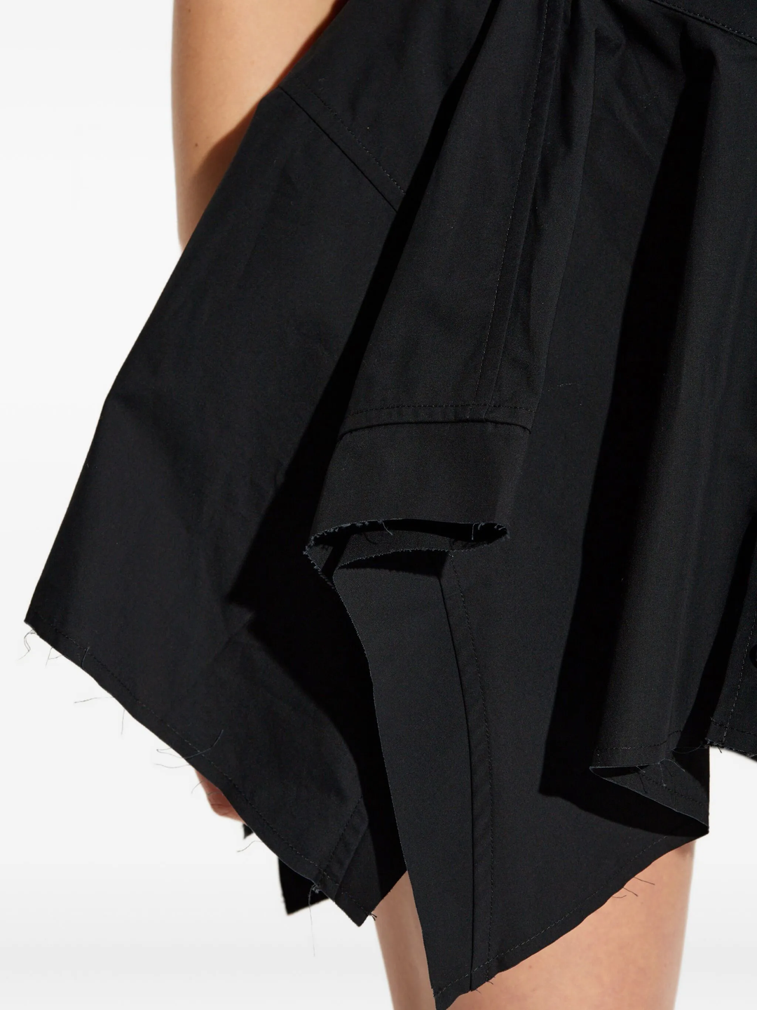 Cut Off Double Shirt Dress