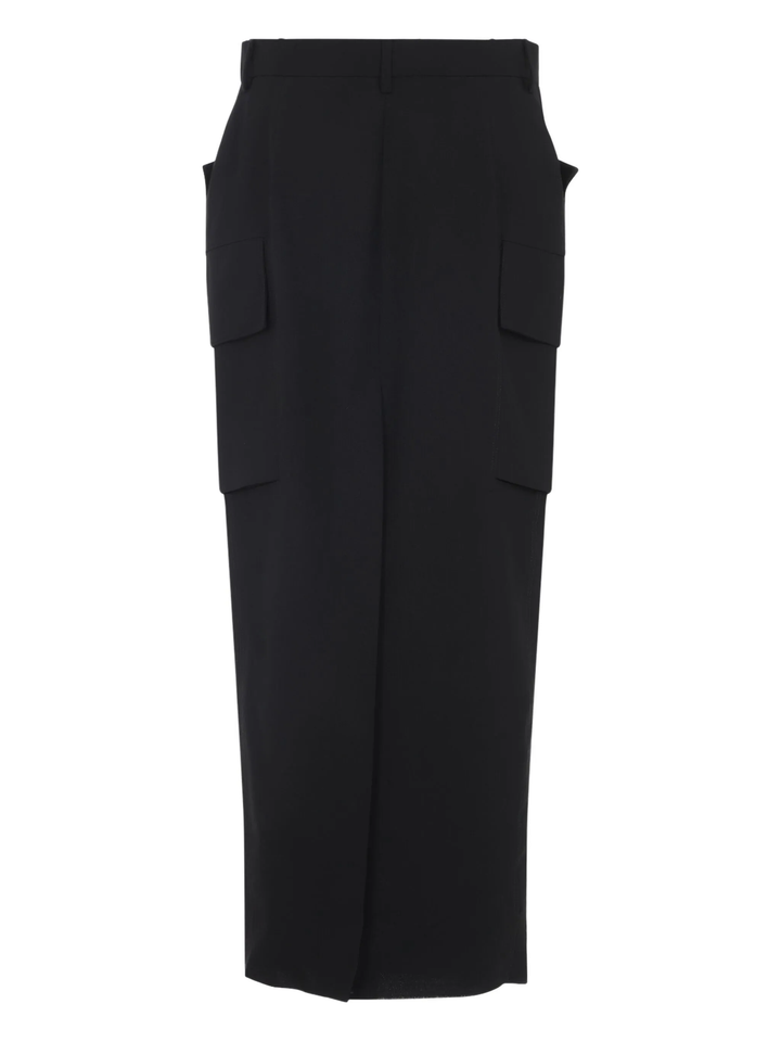 Firbanks Skirt Black Cupro Twill