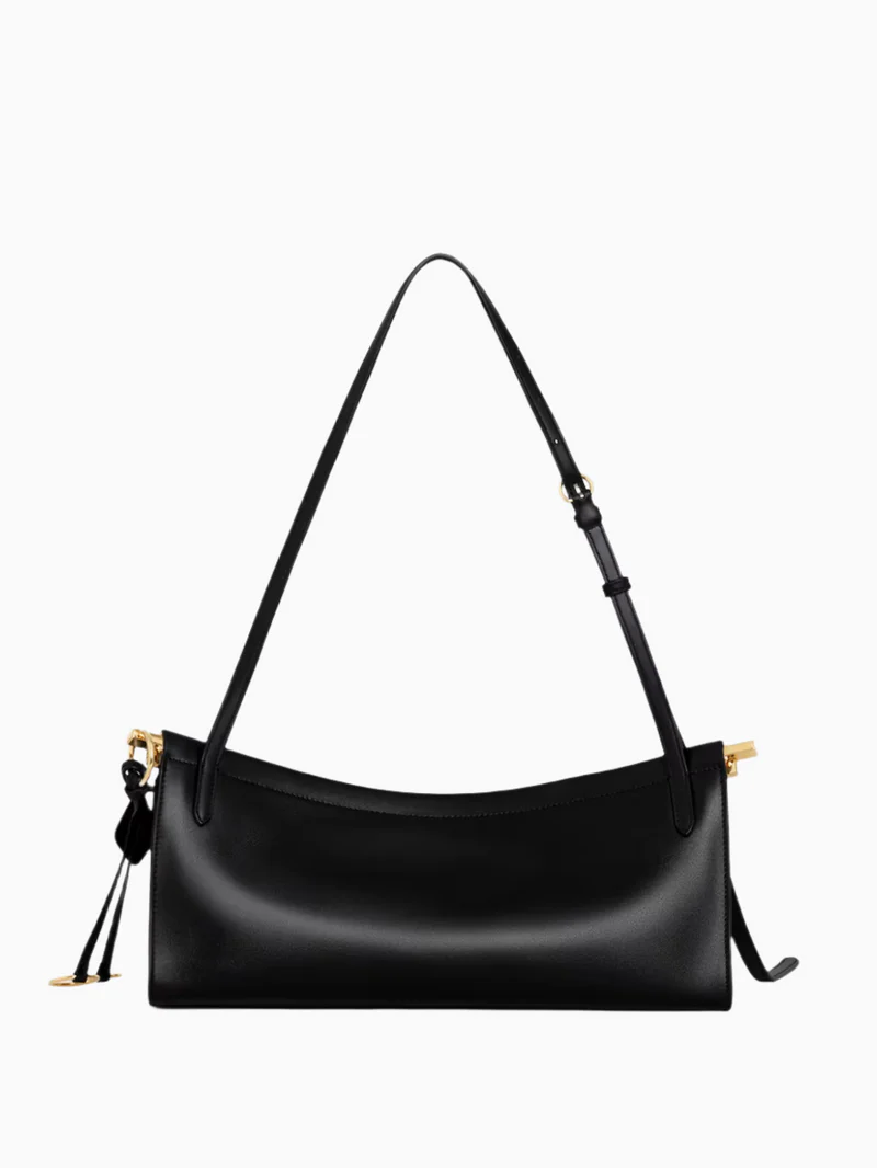 East West M Glossy Calfskin