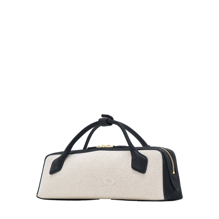 Teckel Clutch Linen And Nubuck