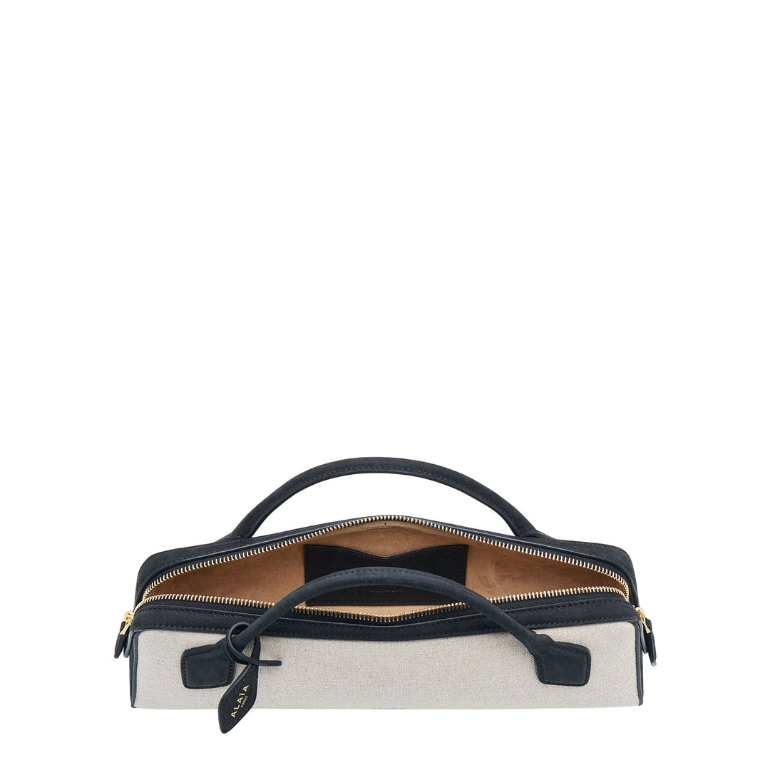 Teckel Clutch Linen And Nubuck