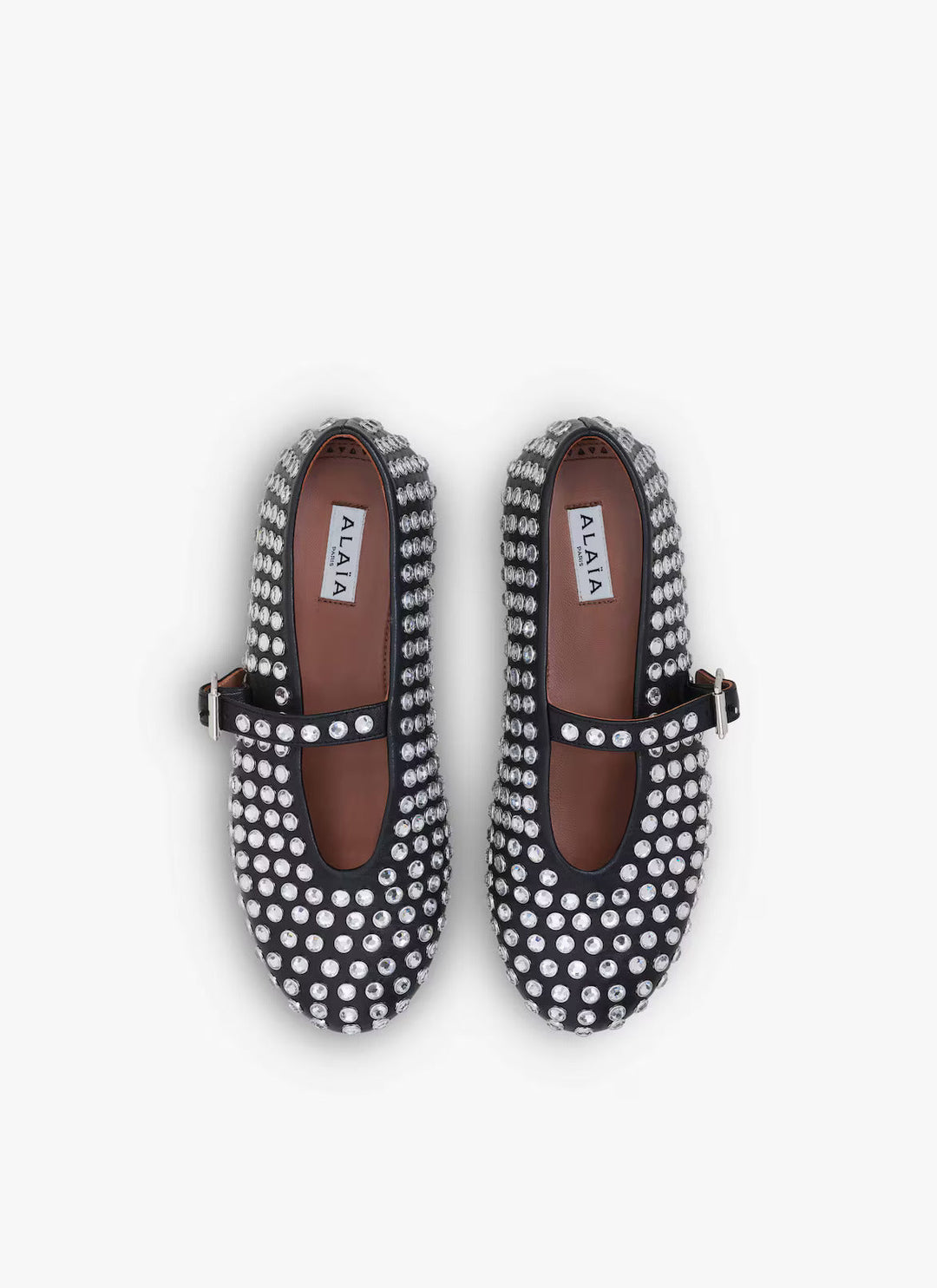 Ballet Flats Strass Nappa Lambskin