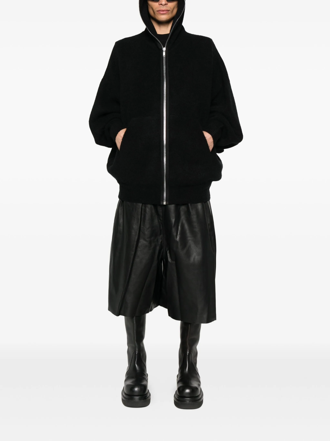 Gimp Hoodie Alpaca Knit