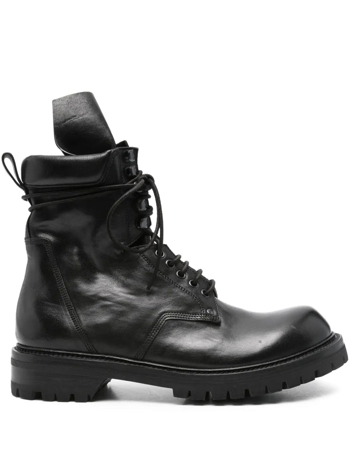 Army Low Boot Waxy Goat Leather