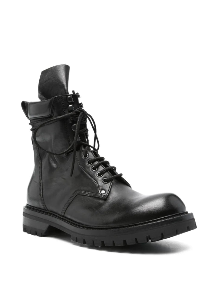 Army Low Boot Waxy Goat Leather