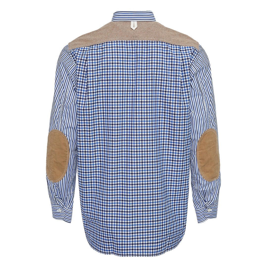 Cotton Stripe Check Shirt