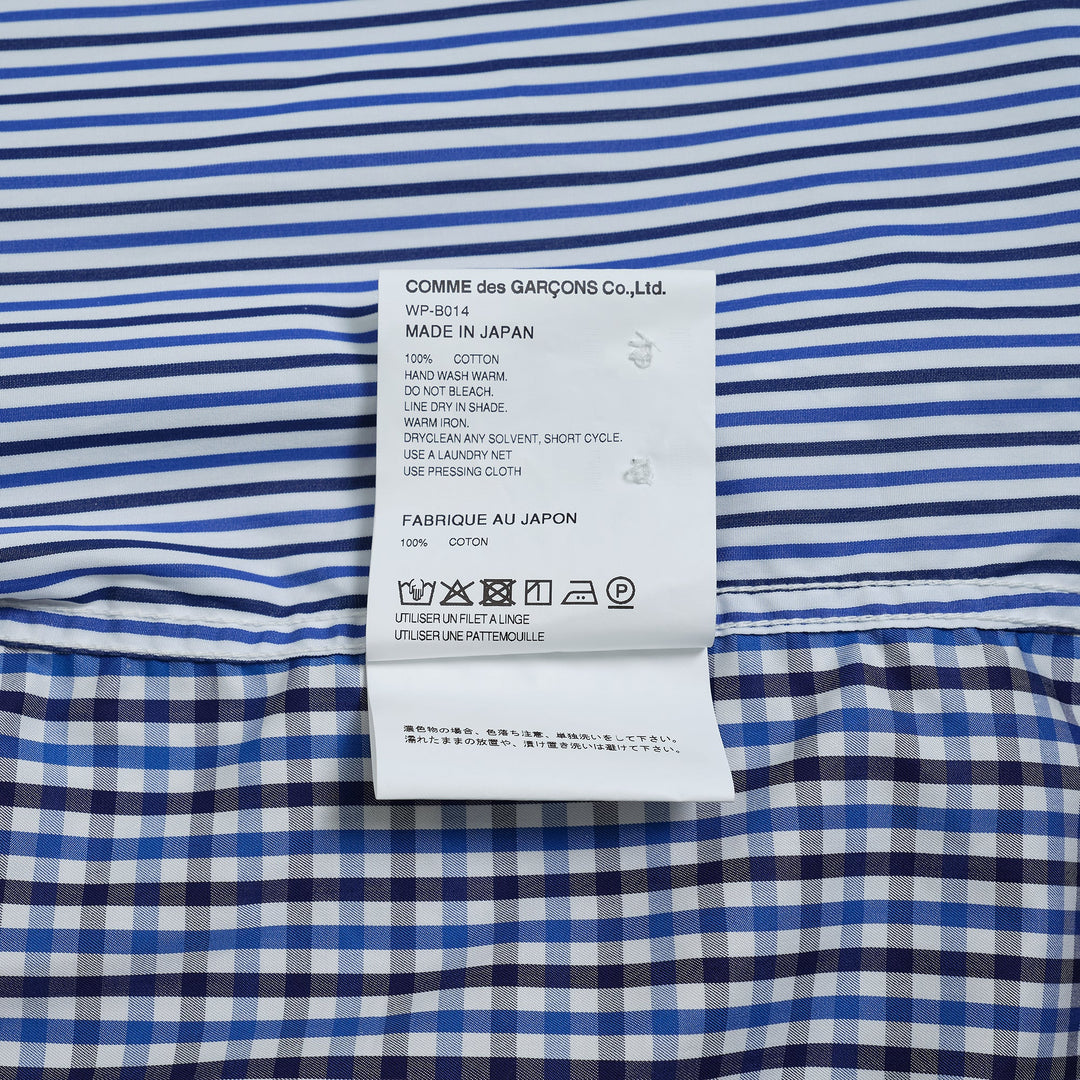 Cotton Stripe Check Shirt