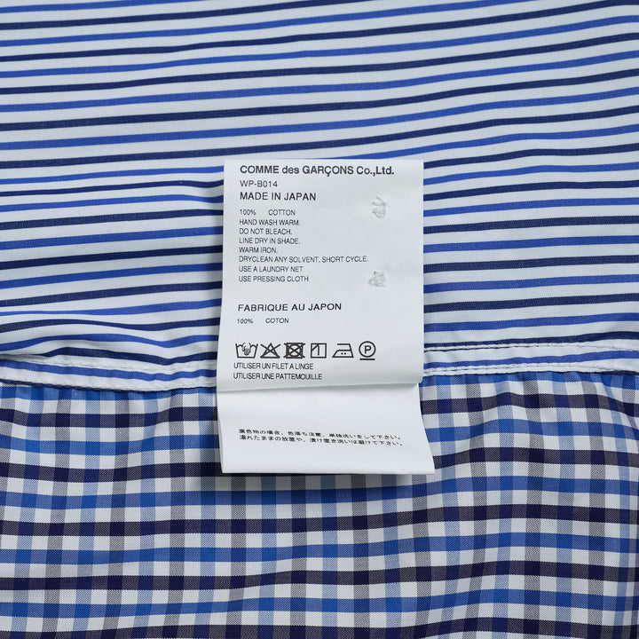 Cotton Stripe Check Shirt