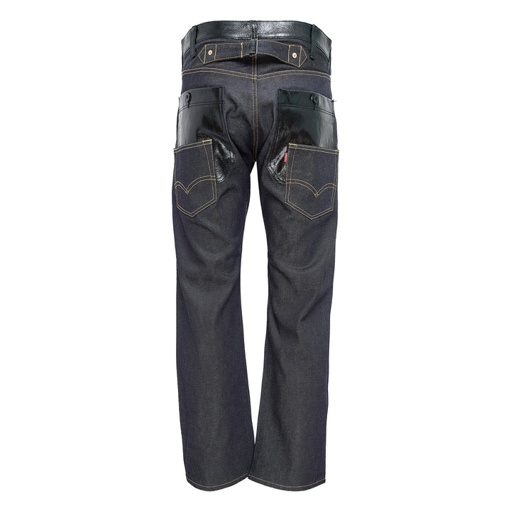 Cotton Denim Leather Levi'S Jeans