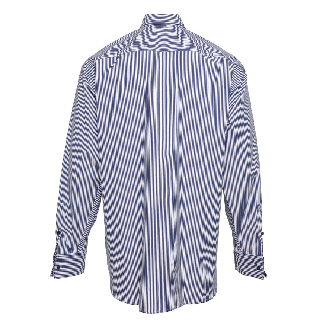 Easy Iron Stripe Cotton Shirt