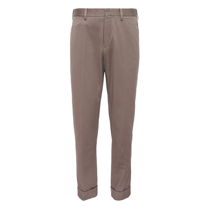Regular Fit Cropped Cuff Pants