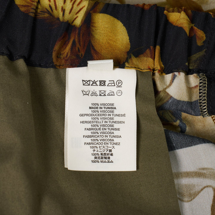 Nerine Flower Border Print Viscose Shorts
