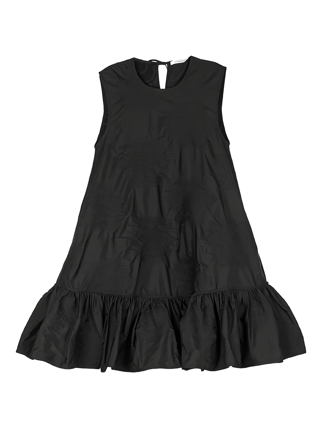 Trapeze Dress With Ruffle Hem
