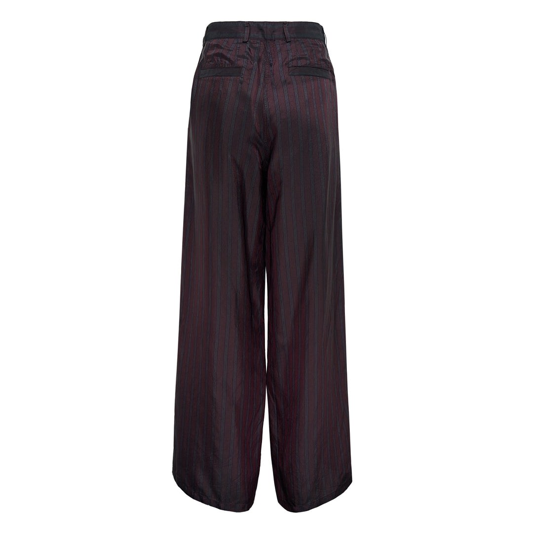 Wide Leg Casual Pants Stripes