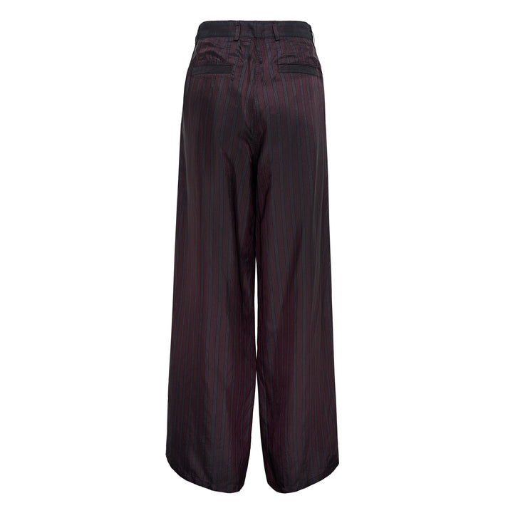 Wide Leg Casual Pants Stripes
