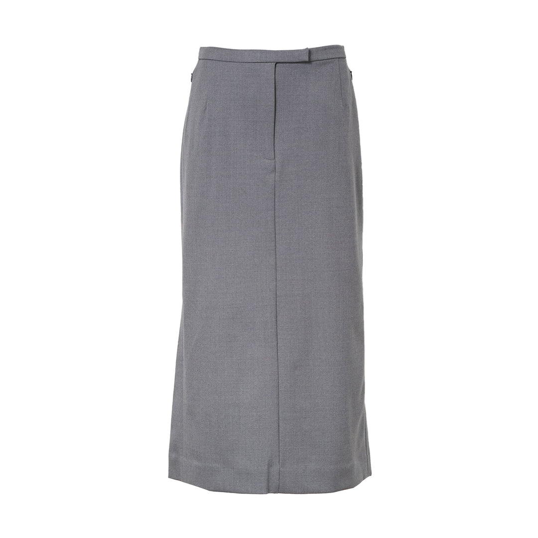 Long Straight Tailored Skirt
