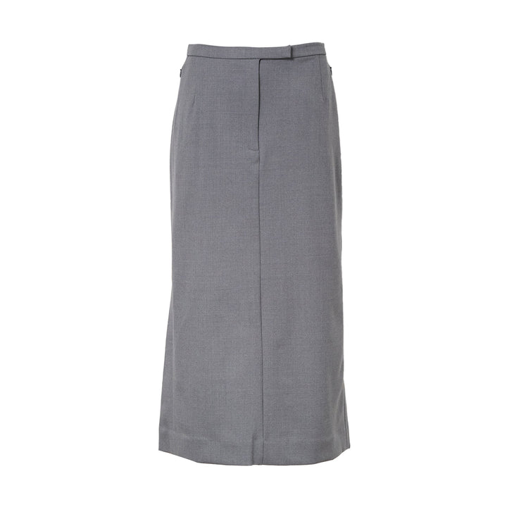 Long Straight Tailored Skirt