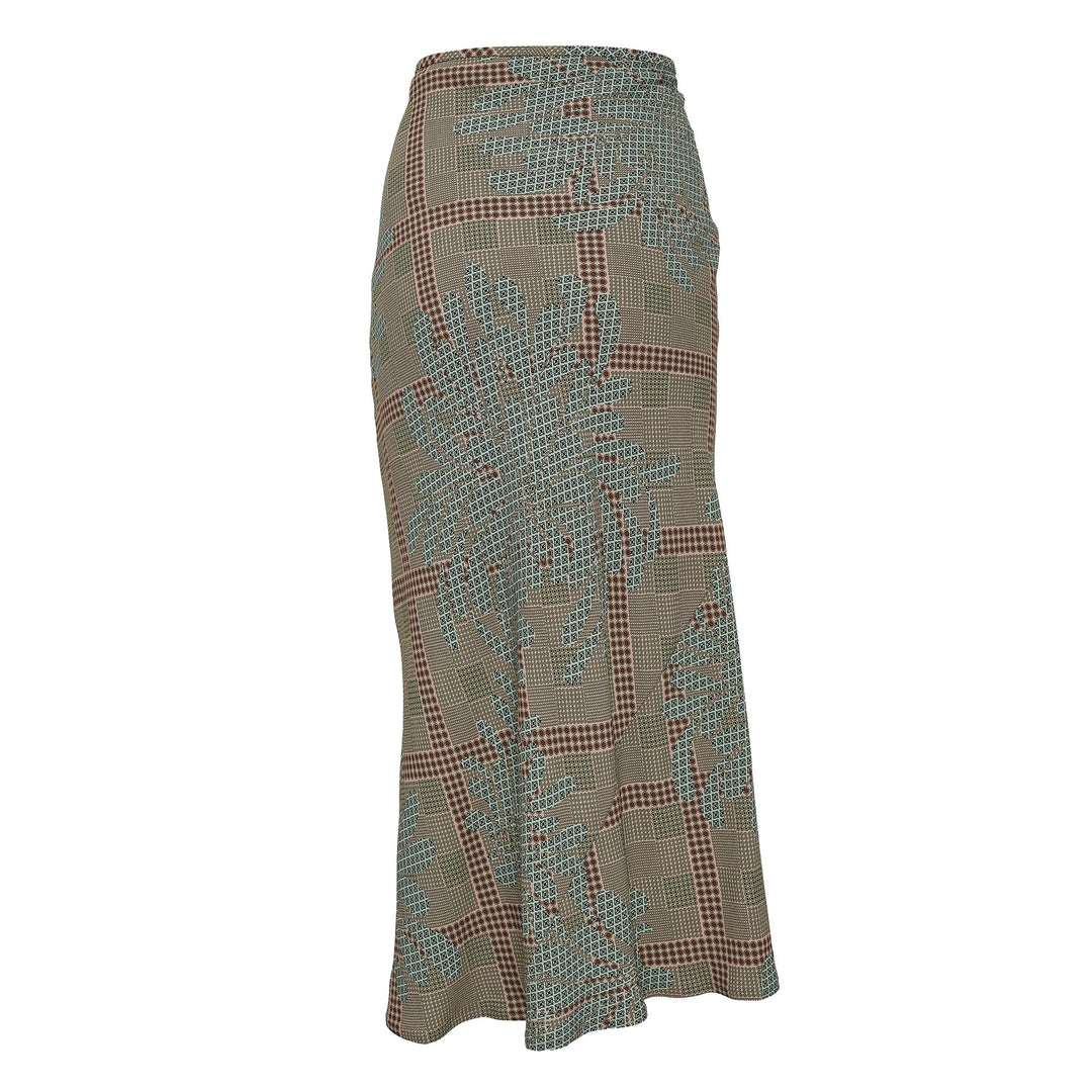 Bias Cut Skirt With Knot Detail