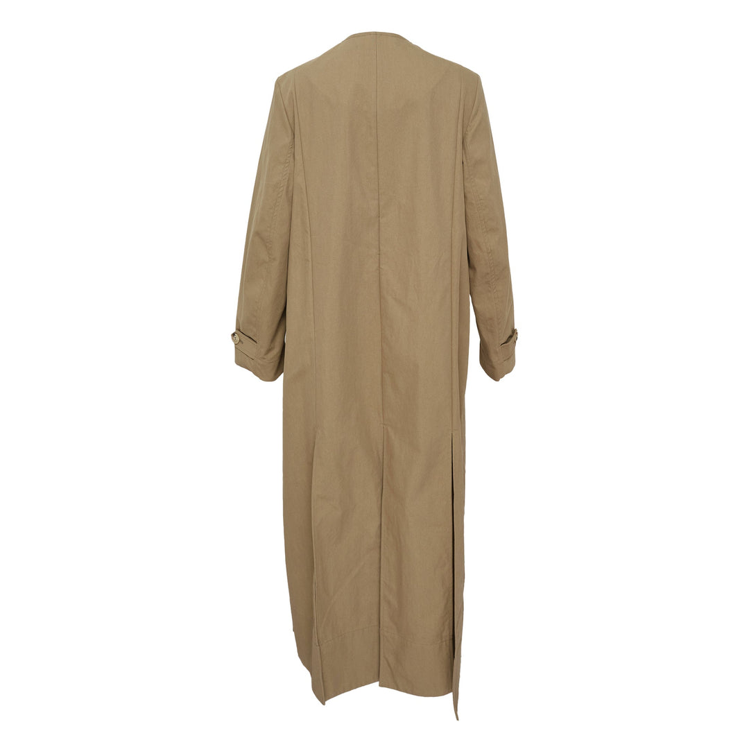 Belted Long Multi Slit Trench