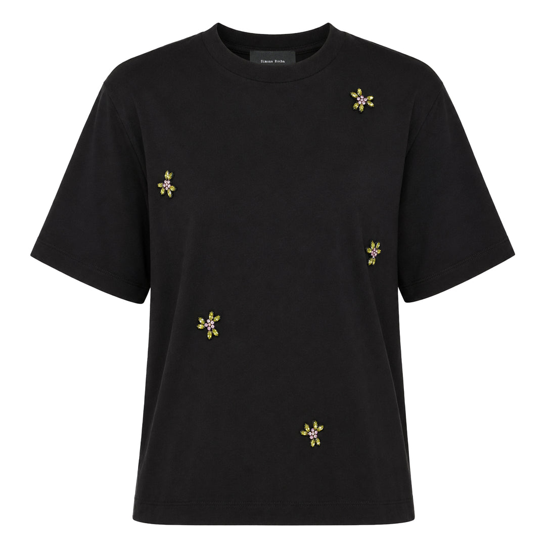 Boy Embellished Cotton Jersey Tee
