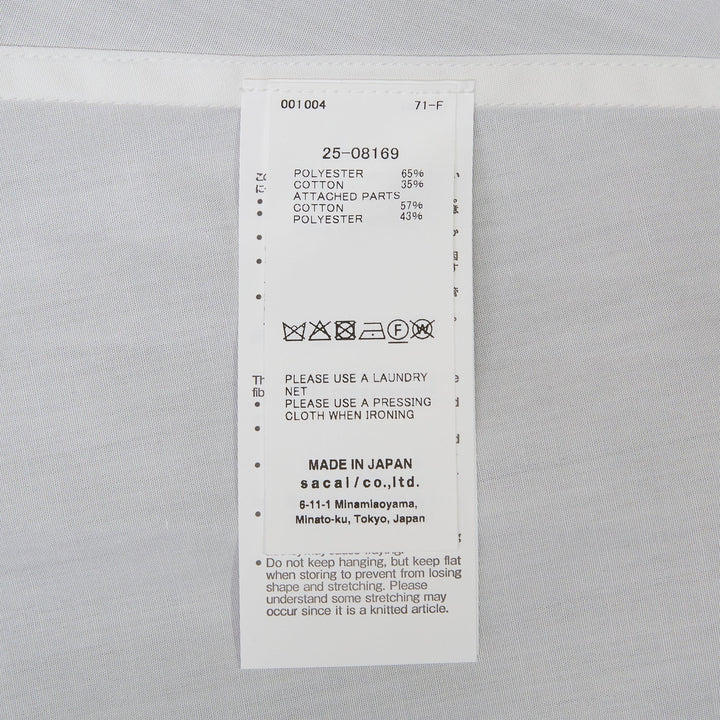 Poplin x Cotton Knit Dress