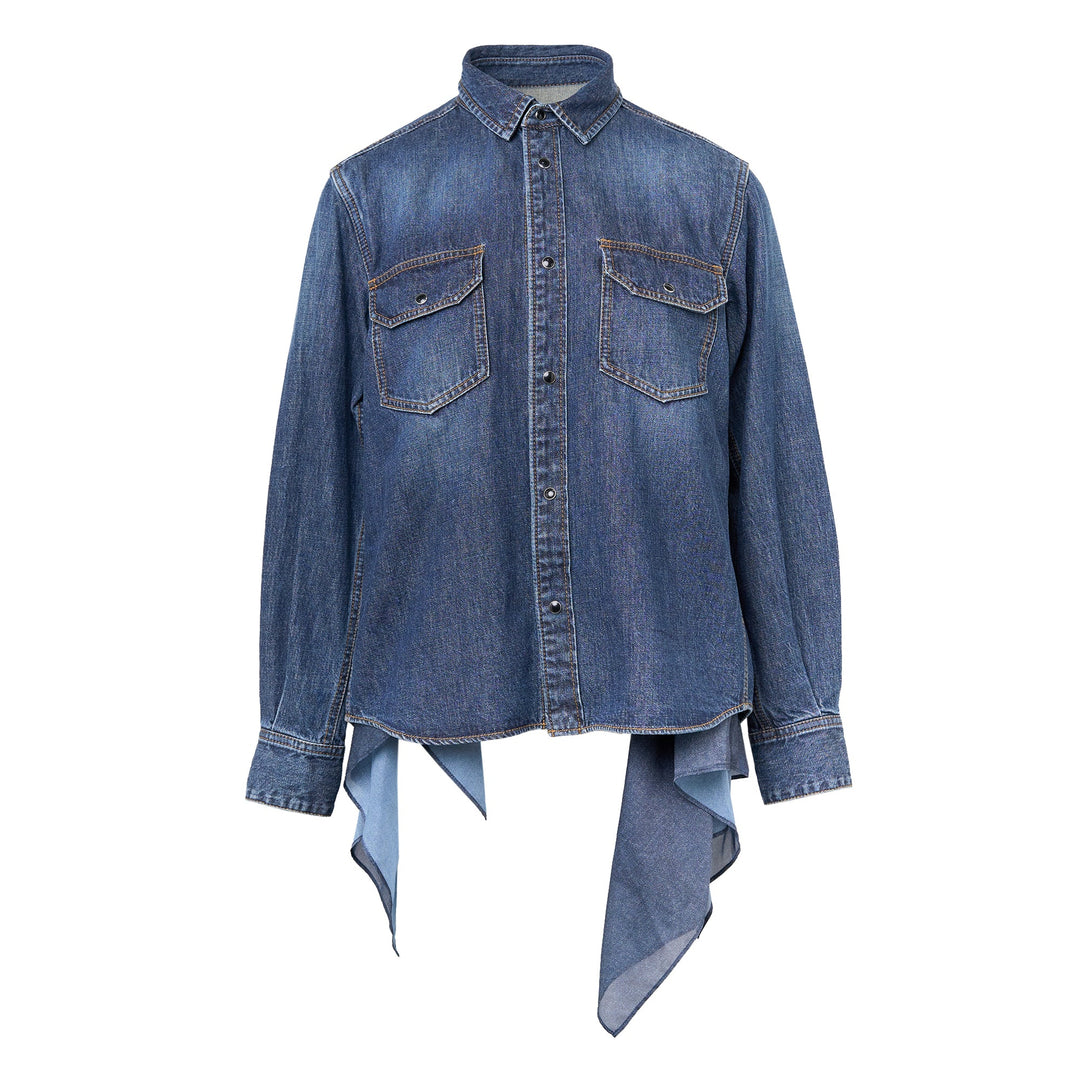 Denim x Satin Shirt