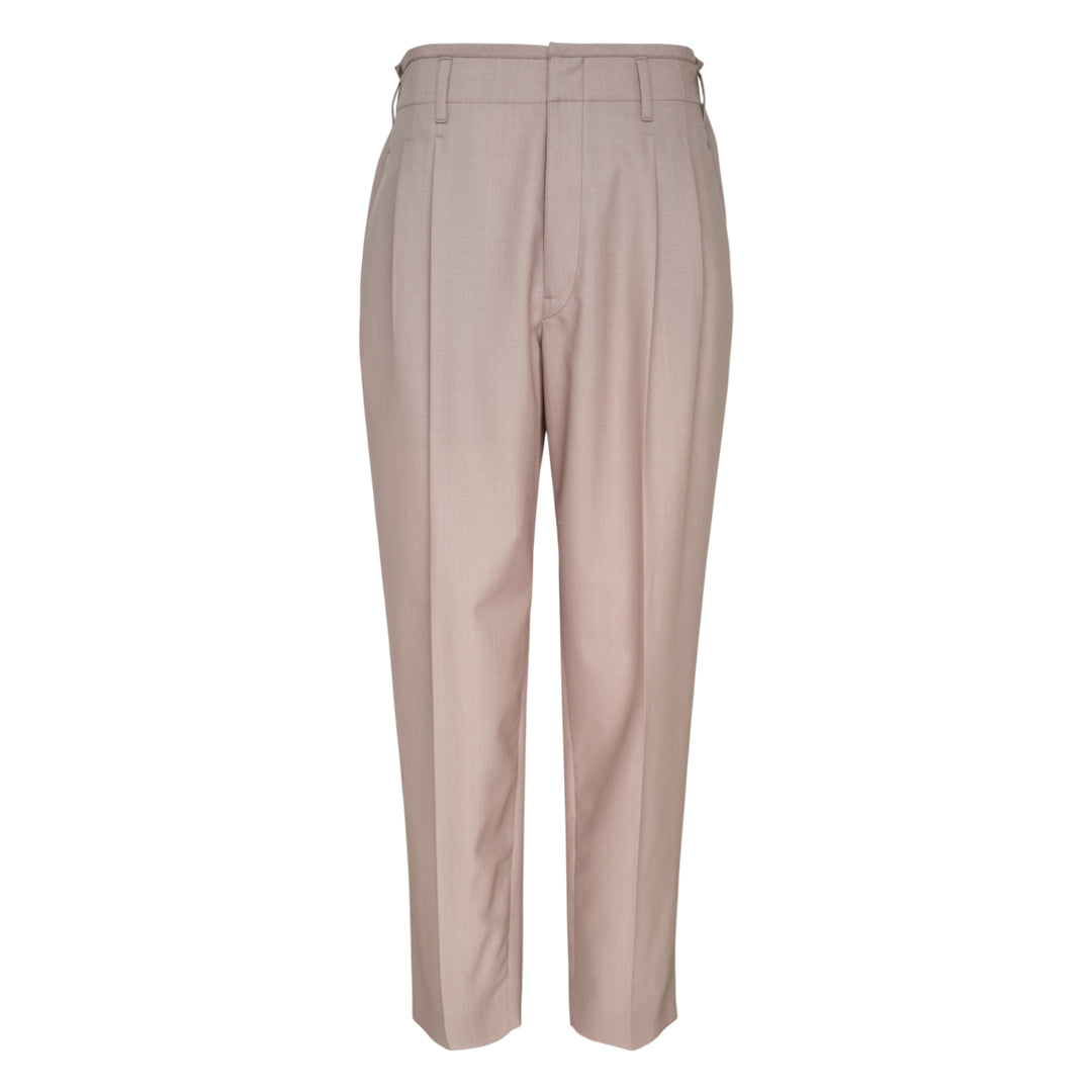 Pleated Tropical Wool Pants