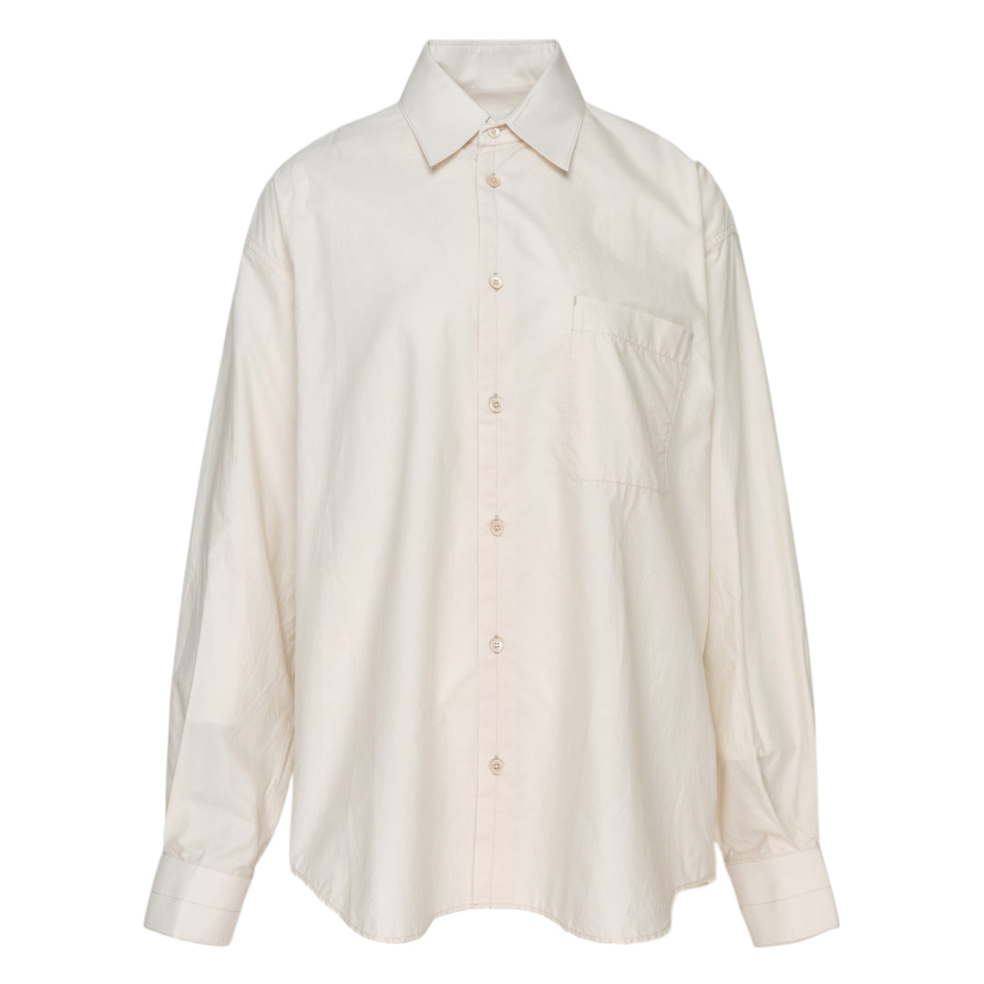 Regular Long Sleeve Washed Cotton Shirt
